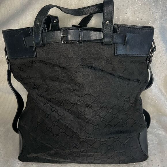 AUTH GUCCI HANDBAG- black - Picture 2 of 16